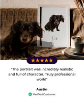 review file watercolor pet portrait