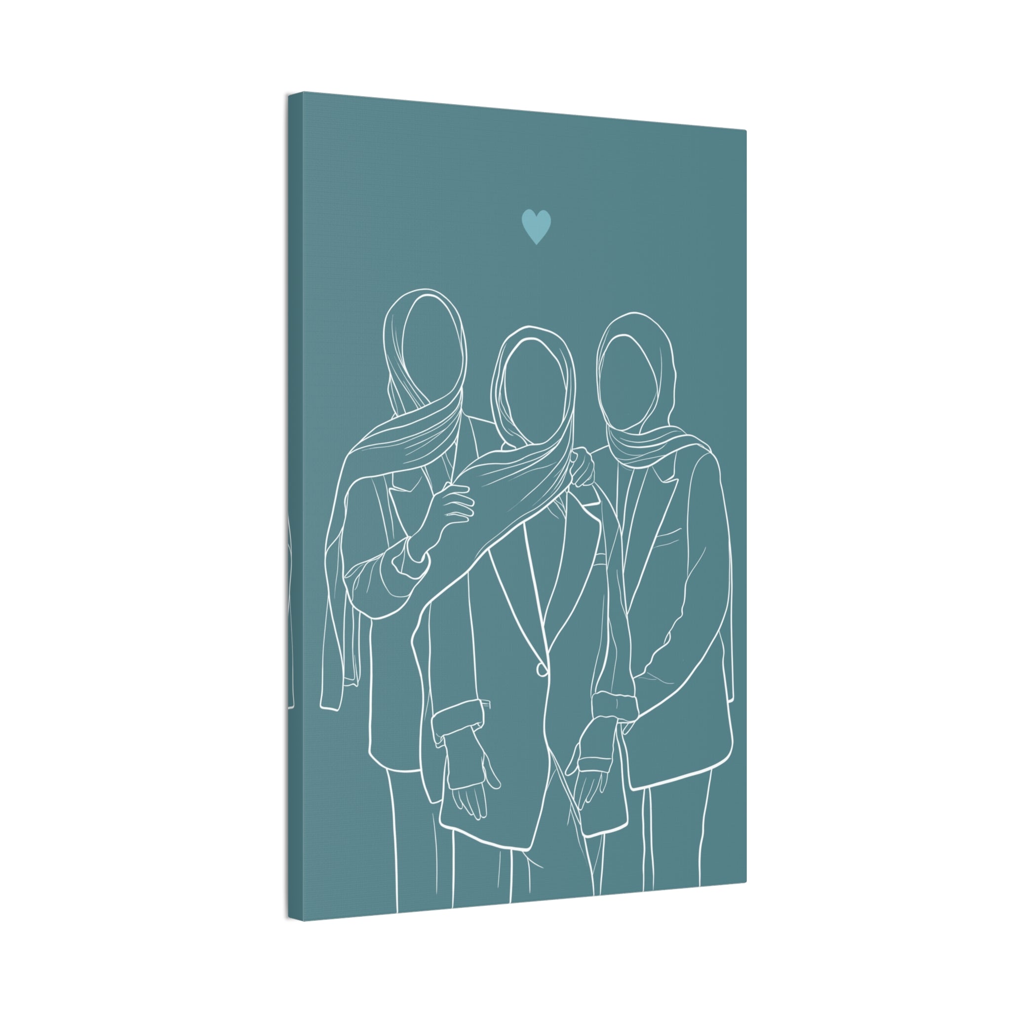 Illustration of a Best Friends embracing with a bouquet.