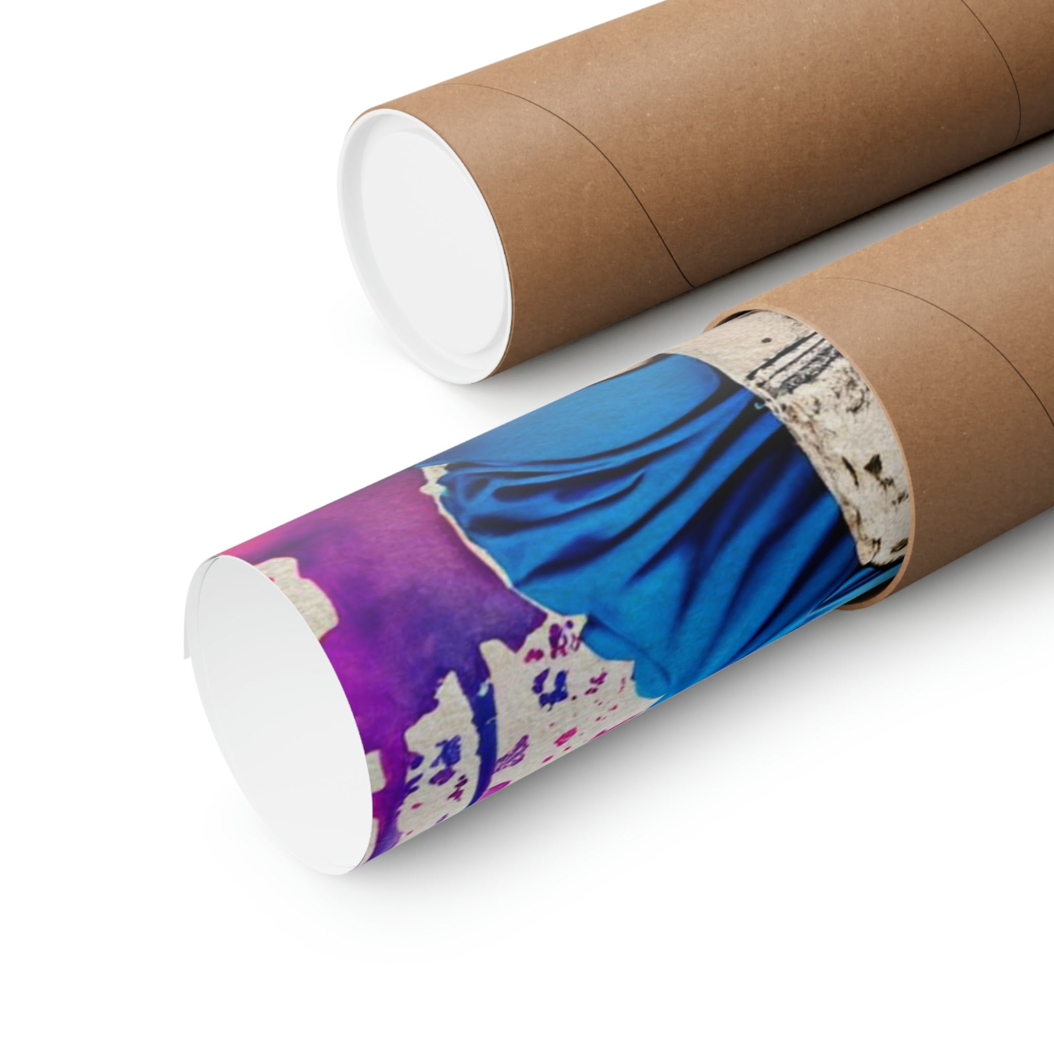 Gym Dog portrait on rolled canvas.