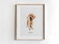 Watercolor pet portrait – artistic and personalized.