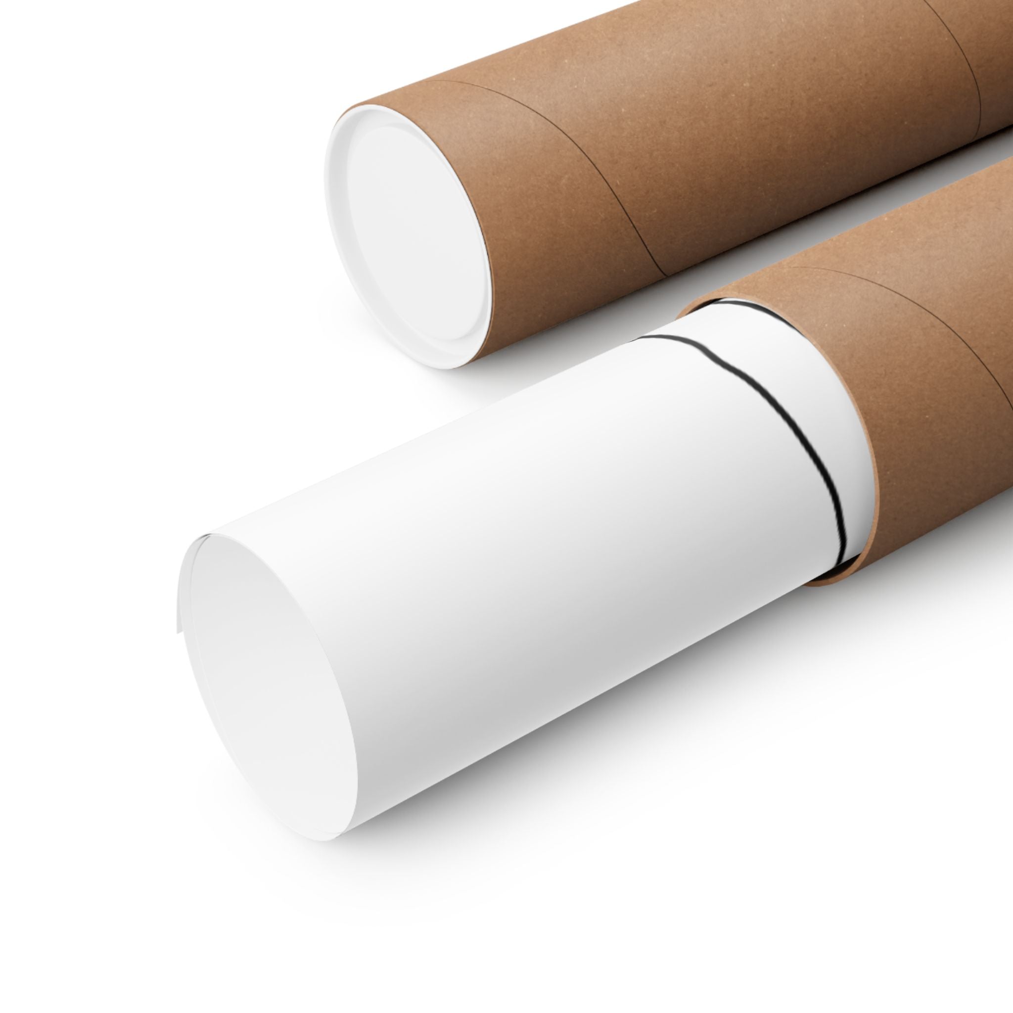 line art in rolled canvas.