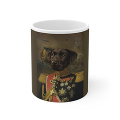 Royal dog portrait on mug