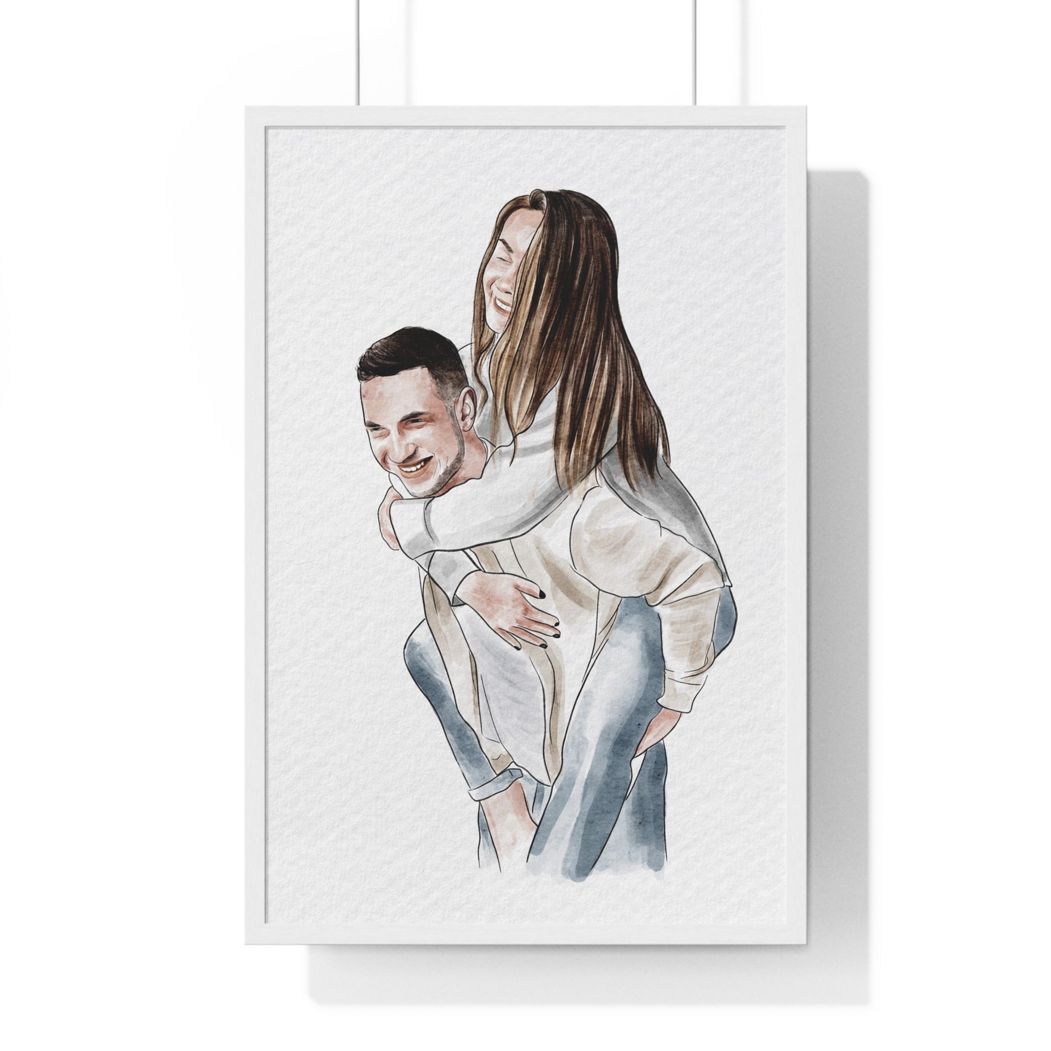 Illustration of a couple in watercolor