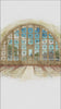 Romantic watercolor wedding venue art